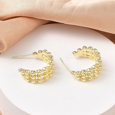 Brass Stud Earrings KK-CBAD851-35G-1