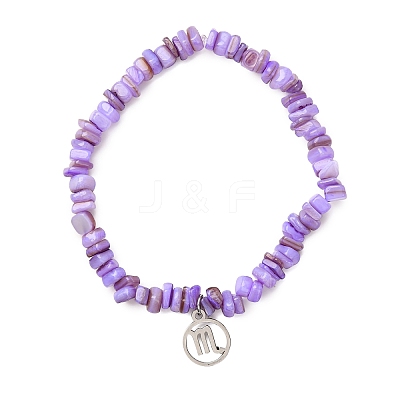 Constellation Non-Tarnish 304 Stainless Steel Charms Bracelets BJEW-JB12480-03-1