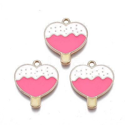 Rack Plating Alloy Enamel Pendants ENAM-S122-70-1