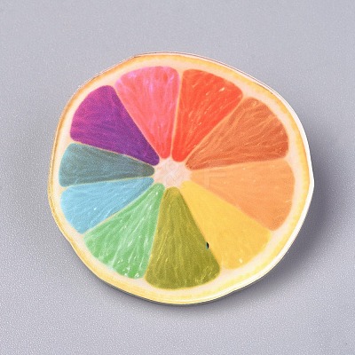 Acrylic Badges Brooch Pins JEWB-E676-78-1
