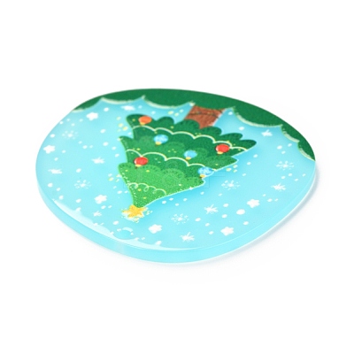 Christmas Theme 3D Printed Resin Pendants RESI-I036-03D-1