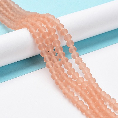 Transparent Glass Beads Strands EGLA-A034-T10mm-MD21-1