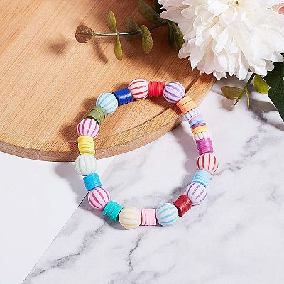 Handmade Polymer Clay Beads CLAY-PH0001-03-1