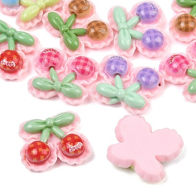 Opaque Resin Cabochons RESI-C067-01B-1