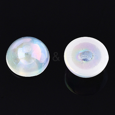 Electroplated ABS Plastic Imitation Pearl Beads KY-N020-09A-01-1