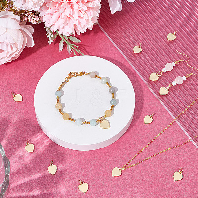 12Pcs Brass Charms KK-GO0002-22-1