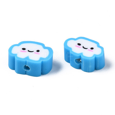 Handmade Polymer Clay Beads X-CLAY-N008-033C-1