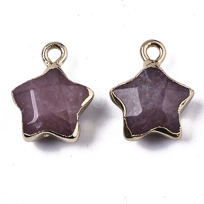 Natural Strawberry Quartz Pendants X-G-N326-36D-1
