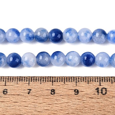 Natural Dyed Persian Jade Beads Strands X-G-Q609-6mm-01-1