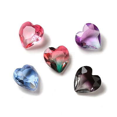 Faceted K9 Glass Rhinestone Cabochons GGLA-B002-04A-1