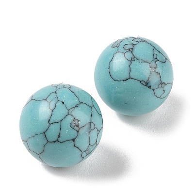 Synthetic Turquoise No Hole Sphere Beads G-K353-04D-12-1
