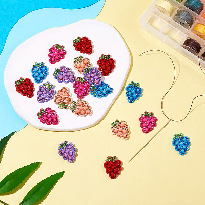 20Pcs 5 Colors Rhinestone Patches PATC-TA0001-07D-1