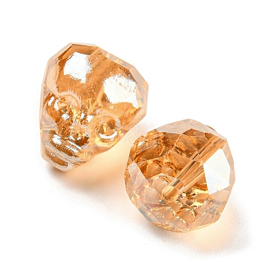 Electroplate Transparent Handmade Lampwork Beads LS-LAMP-K038-01A-1
