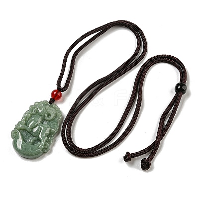 Natural Jadeite Pendant Necklaces G-H306-05-08-1