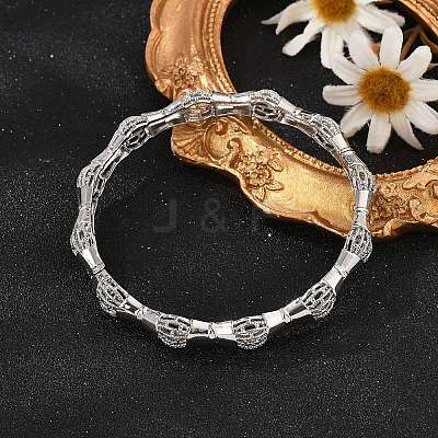 Brass Bangles for Women BJEW-D313-04P-1