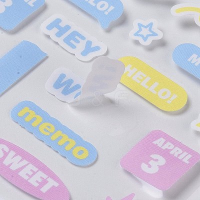 PET Plastic Stickers DIY-H168-01B-1
