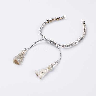 Polyester DIY Braided Bracelet Making MAK-K018-B13-1