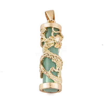 Synthetic Luminous Stone Column Pendants FIND-C058-01G-03-1