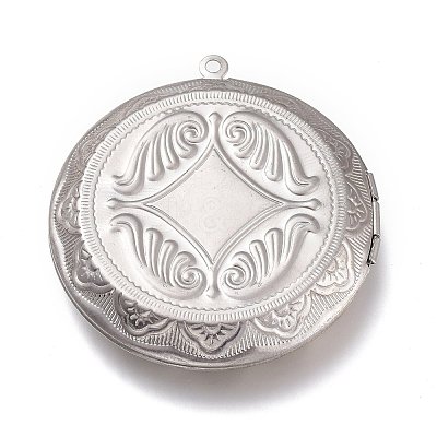Tarnish Resistant 316 Stainless Steel Locket Pendants STAS-O132-01P-1