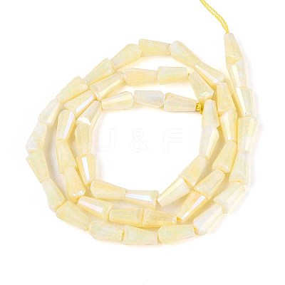 Anti-Tarnish Electroplate Glass Beads Strands GLAA-T025-27C-1
