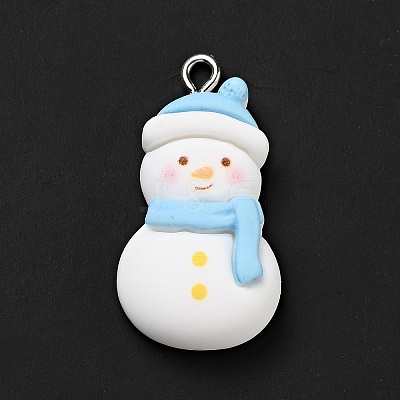 Christmas Opaque Resin Pendants X-RESI-G043-A02-1