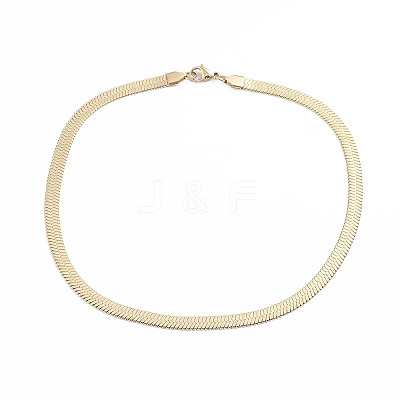 Unisex 304 Stainless Steel Herringbone Chains Necklaces LS-NJEW-L173-011-G-1