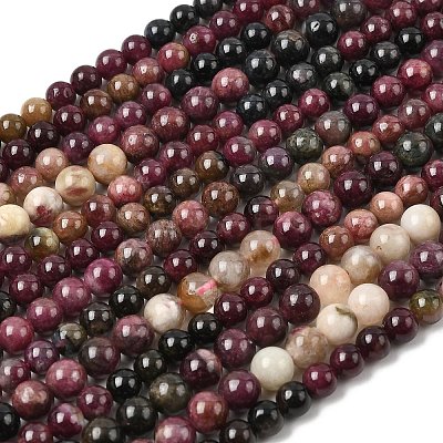 Natural Multicolor Tourmaline Beads Strands G-A293-B04-01-1