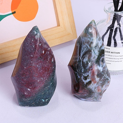 Natural Crystal Ocean Jade Torch Home Decoration PW-WG429E5-02-1