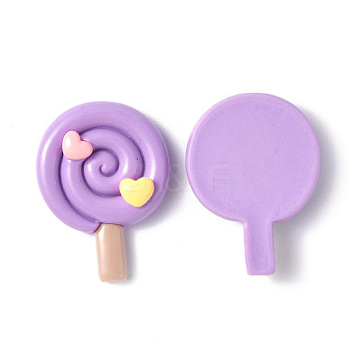 Opaque Resin Cabochons CRES-P023-03D-1