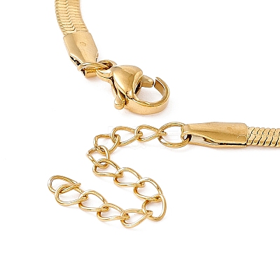 304 Stainless Steel Herringbone Chains Bracelet for Men Women BJEW-D450-01G-01-1