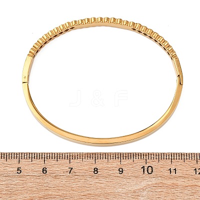 304 Stainless Steel Micro Pave Cubic Zirconia Hinged Bangles for Women BJEW-Z146-03G-1