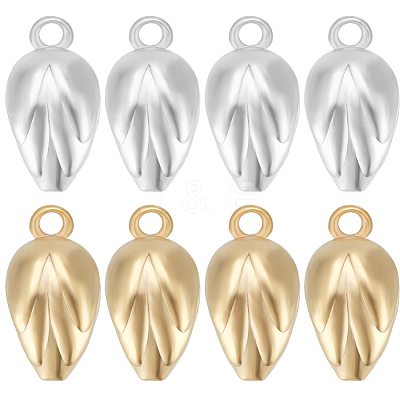 12Pcs 2 Colors Brass Charms KK-BBC0011-27-1