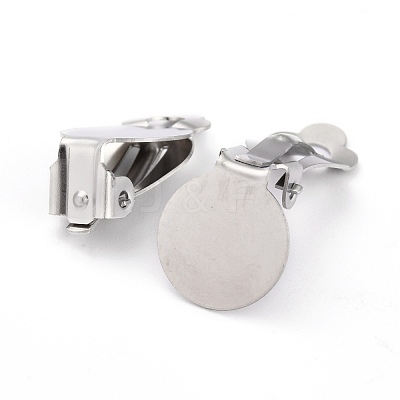Tarnish Resistant 304 Stainless Steel Clip-on Earring Setting STAS-L244-49P-1