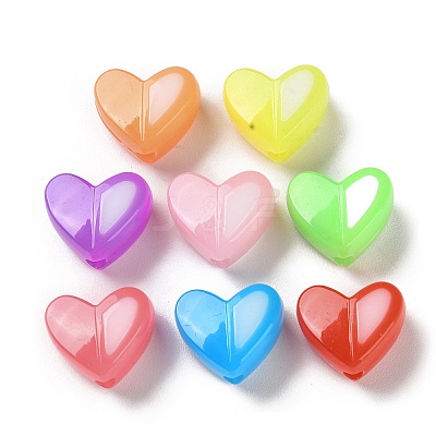 Two Tone Opaque Acrylic Beads SACR-I005-05D-1