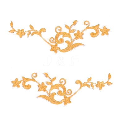 Computerized Embroidery Polyester Iron on/Sew on Patches DIY-WH0223-33-1