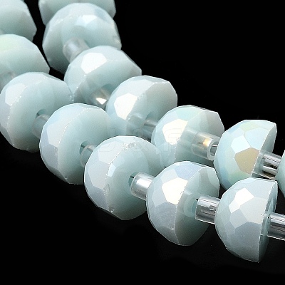 AB Color Plate Glass Beads Strands EGLA-P051-02A-B05-1