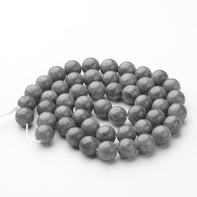 Natural Mashan Jade Round Beads Strands X-G-D263-8mm-XS29-1