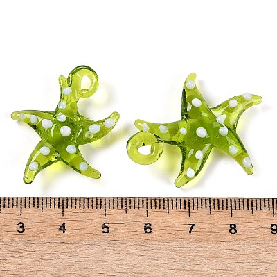 Handmade Lampwork Pendants LAMP-C015-02E-1
