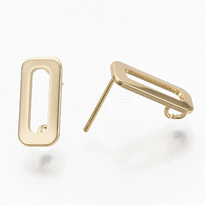 Brass Stud Earring Findings X-KK-T056-10G-NF-1