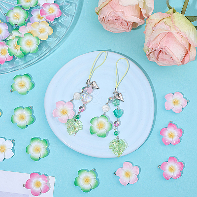 30Pcs Opaque Resin Pendants RESI-BM0001-01-1