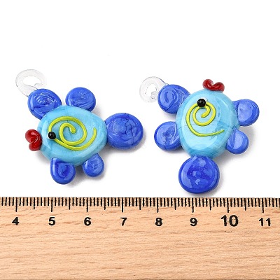 Handmade Lampwork Pendants LAMP-S079-03B-1