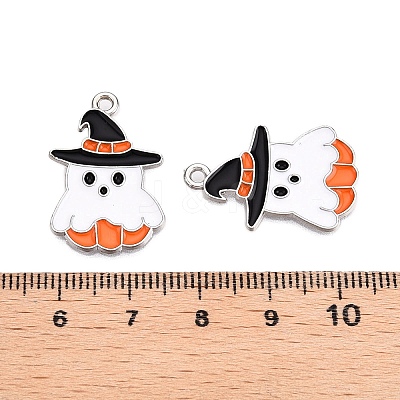 Halloween Theme Alloy Enamel Pendants ENAM-T020-08F-1
