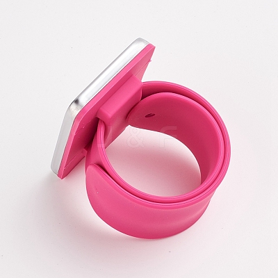 Magnetic Silicone Wrist Strap Bracelet X-BJEW-WH0009-09B-1