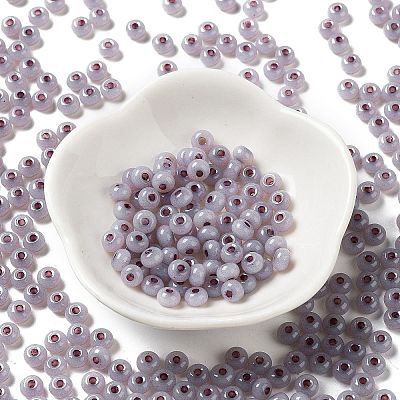 Imitation Jade 3/0 Glass Seed Beads SEED-Z001-A-A03-1