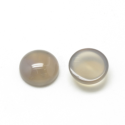 Natural Gray Agate Cabochons G-R416-12mm-15-1