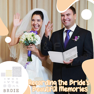 DIY Wedding Bride Paper Photo Albums Kits AJEW-FG0008-67-1