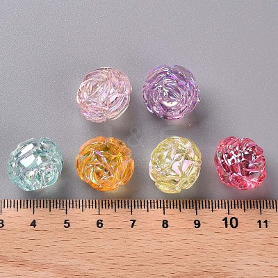 Transparent Acrylic Beads TACR-S154-31C-1