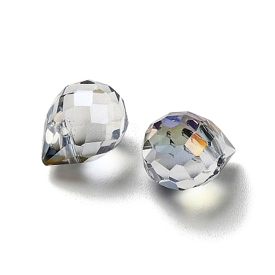 Electroplated Glass Beads GLAA-K062-01A-FR06-1