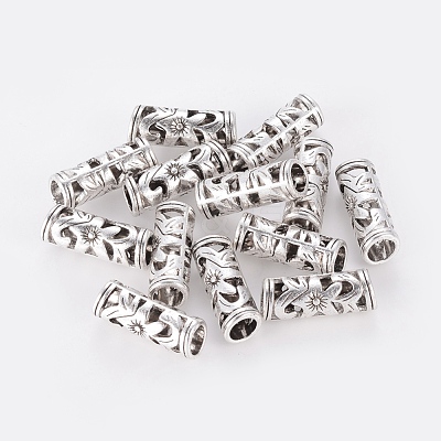 Tibetan Style Hollow Tube Beads LF10482Y-NF-1