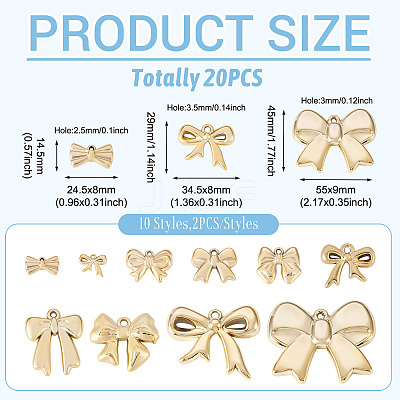 20Pcs 10 Styles CCB Plastic Pendants CCB-TA0001-19B-1